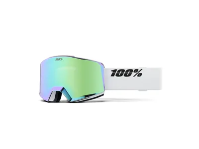 Imagen del producto de Gafas de esquí y snowboard 100% Norg, color blanco/verde