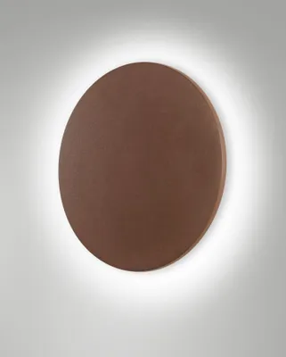 Produktbild von LED Außenleuchte Aluminium IP65 3000 K 1356 lm rund D: 24 cm Rostbraun Modern Außenlampe
