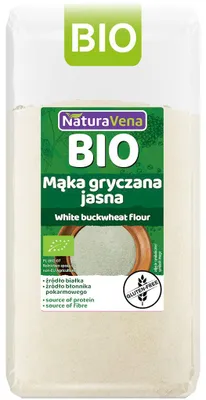 MĄKA GRYCZANA JASNA BIO 500 g - NATURAVENA