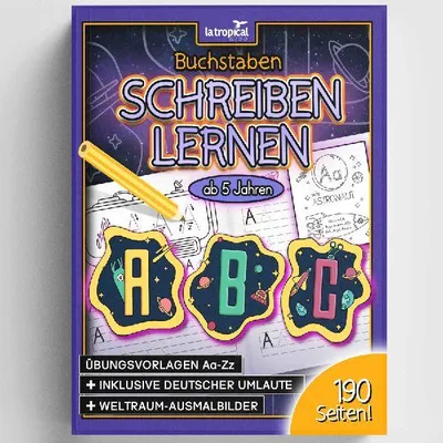 Produktbild von Buchstaben schreiben lernen ab 5 Jahren