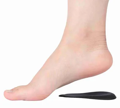 Produktbild von 2 Paar schwarze PolyurethanFersenpolster Fußschützende Schuheinlagen Fersenschuhpolster