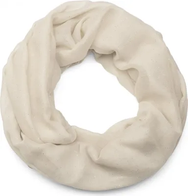 Produktbild von styleBREAKER Damen Loop Schal mit Glitzer-Effekt | Einfarbiger Schlauchschal aus weicher Viskose | Leicht & Elegant | 87 x 93 cm