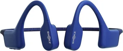 Immagine prodotto di Cuffie MP3 a conduzione ossea Shokz OpenSwim blu (wireless, neckband, sport, MP3, 4 GB di memoria, classe di protezione IP68), colore:Blu