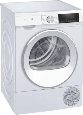 Produktbild von Siemens iQ500 WQ33G2D175, Freistehend, Frontlader, Wärmepumpe, Weiß, Drehregler, Berührung, Rechts