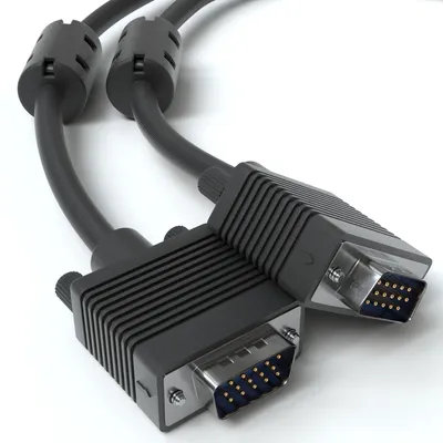 Produktbild von JAMEGA VGA-Kabel mit Ferritkern, Schwarz, 1,8 m