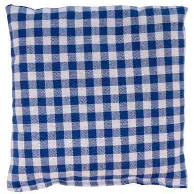 Produktbild von Traubenkernkissen 12x12cm blau-weiß - Wärmekissen & Kältekissen - Körnerkissen mit Traubenkerne