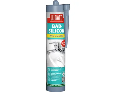 Produktbild von Lugato Wie Gummi Bad-Silicon 310ml Granitgrau