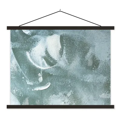 Produktbild von MuchoWow® Textilposter Acrylfarbe - Abstrakt - Design 150x113 cm mit schwarzem Rahmen - Wohnzimmer