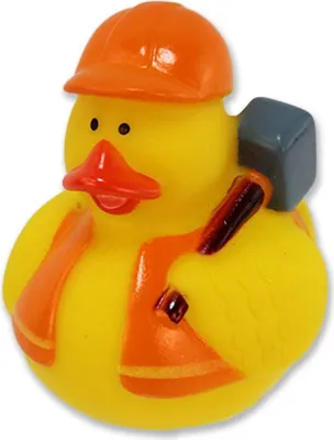 Immagine prodotto di Anatra con martello (anatra da bagno) - circa 5 cm