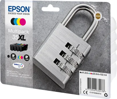 Immagine prodotto di Epson 35XL Multipack - Confezione da 4 - XL - nero, giallo, ciano, magenta - originale - cartuccia d'inchiostro