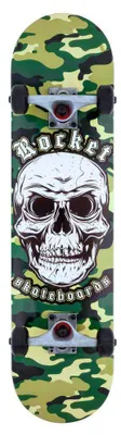 Image de HOT Sports + Toys Skateboard Combat Skull 7.75 inch Rocket green