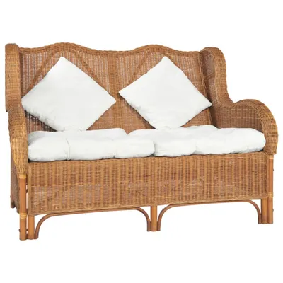 Obrázok produktu pre VidaXL 325468, Hnedá, 2 sedadlo/sedadiel, Obliečky, Ratan, 1200 mm, 840 mm, 905 mm