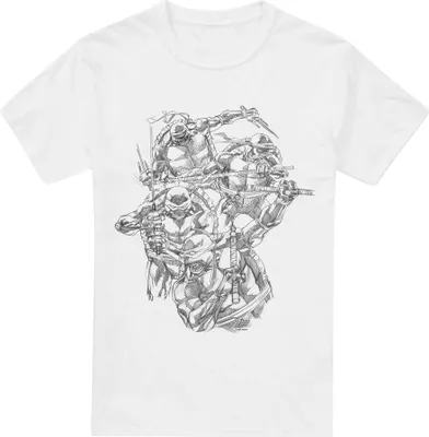 Produktbild von Teenage Mutant Ninja Turtles - "Shinobis" T-Shirt für Herren TV6553 (S) (Weiß)