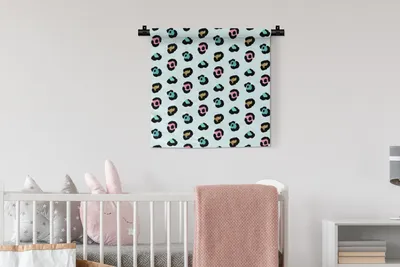 Produktbild von MuchoWow® Wandteppich Wandbehang Pantherdruck - Farben - Muster 60x60 cm Tapisserie Dekoration Wandtuch - Dekorationen - Wand Decke