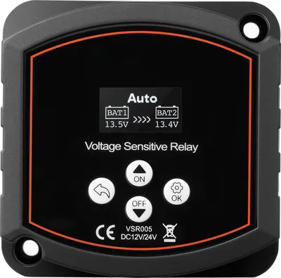 Produktbild von SucceBuy Trennrelais, 12 V, 300 A, Doppelbatterie-Isolator mit LCD-Anzeige, intelligenter Batterietrennschalter für Lithium- und Blei-Säure-Batterien, geeignet für Fahrzeuge, Lastwagen, Wohnmobile, UTVs, ATVs und Boote