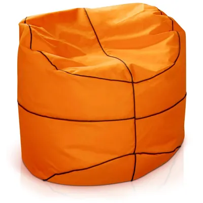 Produktbild von Green Bean® Basketball-Sitzsack 90cm mit 250 Liter EPS Perlen Füllung - ideal für Kinder & Erwachsene - Orange