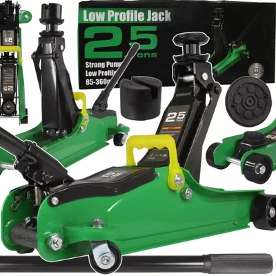 Produktbild von Wagenheber M80242 grün Hubhöhe 85-360mm Rangierwagenheber 2,5T Low Profile Jack