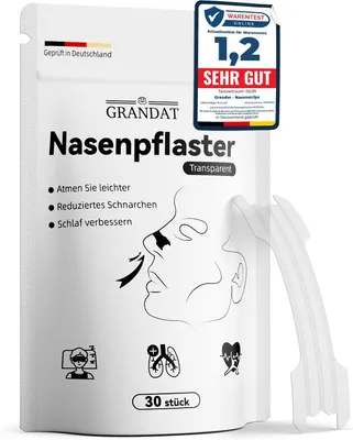 Image de Bandes nasales transparentes, 30 pièces, anti-ronflements, pour une meilleure respiration