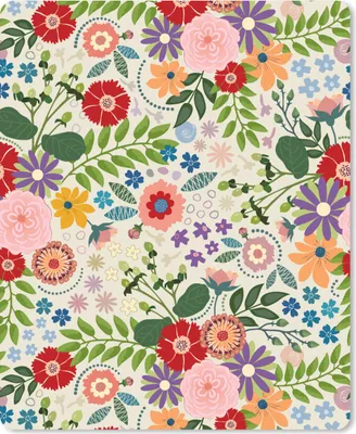 Produktbild von MuchoWow® Mauspad Mousepad Blätter - Blumen - Design 19x23 cm - Mousepads - Maus Mat - Pad - Mausunterlage - Mauspads - Spielen