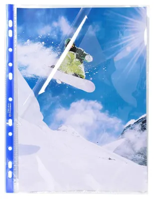 Produktbild von Exacompta 10 Stück Prospekthüllen gelocht Stop Doc PP 60µ DIN A4 Transparent