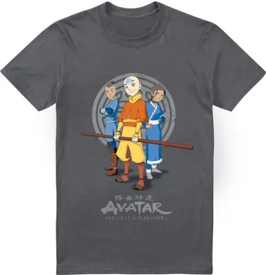 Produktbild von Avatar: The Last Airbender - "Team Avatar" T-Shirt für Herren TV6546 (L) (Holzkohle)