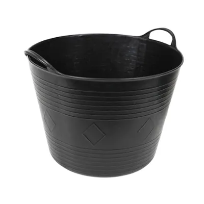 Produktbild von Universal Gartenkübel schwarz Flexiwanne Gartentonne Laubsammler Abfallbehälter