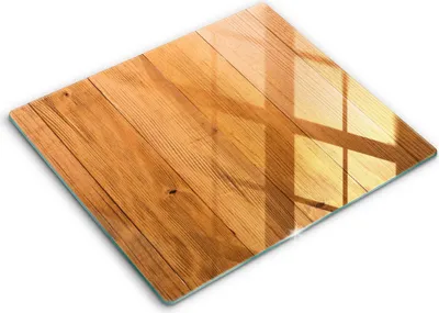 Zdjęcie produktu dla Deska kuchenna – 60 cm x 52 cm - Szklana deska do krojenia - Szkło hartowane – Antypoślizgowa - Drewniane Deski