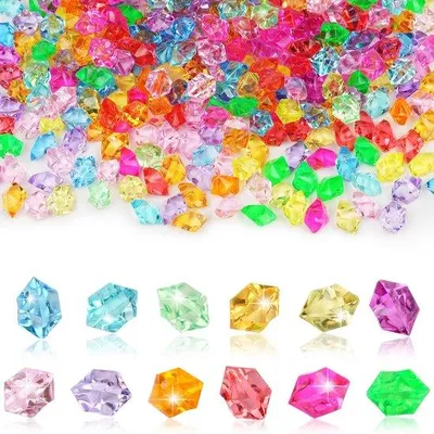 Produktbild von Acryl Diamanten-Set - 300 farbige Edelsteine - für Vasen, Tischdeko und Feiern