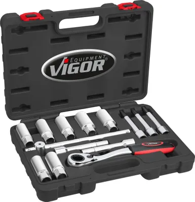 Produktbild von VIGOR Stoßdämpfer-Werkzeug Satz V6452 14-teilig Anzahl Werkzeuge: 14