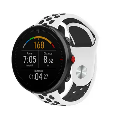 Produktbild von Strap-it Polar Vantage M Sportarmband (Weiß/Schwarz)