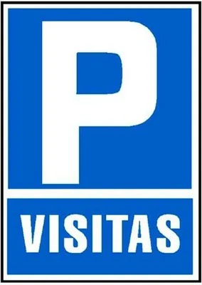 Image de Panneau Archivo 2000 "PARKING VISITAS" PVC 210 x 297 mm