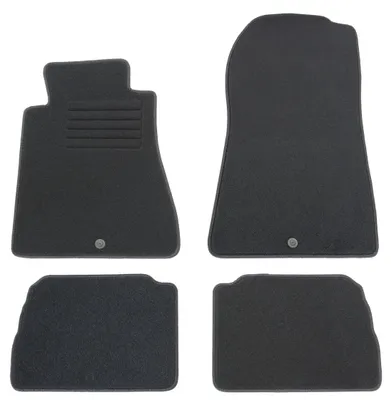 Fußmatten-Set für Mercedes Benz 190 W201, 1983-05/1993, 4-teilig, Schwarz