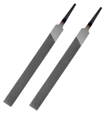 Produktbild von 2 Stück Professionelles Metallfeilen-Set, Flachfeilen Kohlenstoffstahl für die Bearbeitung von Metall und Holz