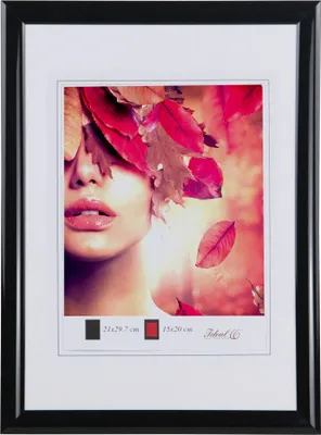 Produktbild von Moderner Bilderrahmen mit echtem Glas für wertvolle Erinnerungen Bilder Foto Rahmen mit abgerundetem Profil - Farbe: Schwarz | Format: 29,7x42 (DIN A3)