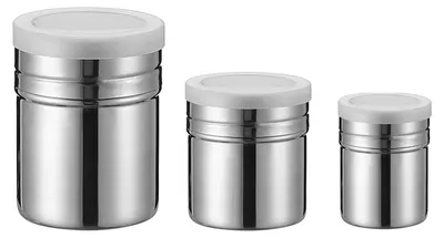 Produktbild von 3er Set Puderzuckerstreuer - Kaffee - Kakao Schablone Puderzuckerstreuer - Kakaostreuer - Geeignet für Schokolade - Cappuccino - Desserts