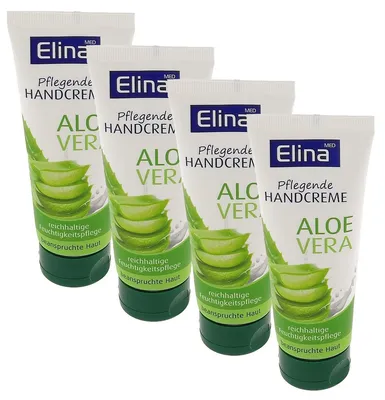 Obrázok produktu pre 4er Set Elina Aloe Vera krém na ruky 75ml v tube