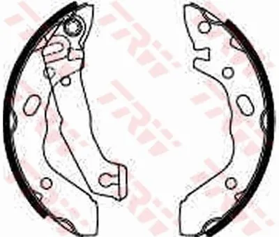 Produktbild von TRW Bremsbackensatz Trommelbremse Hinten für HYUNDAI S COUPE (SLC) 180mm GS8568