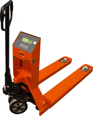 Produktbild von Schefer Gabelhubwagen Pimus mit Waage Tragkraft 2200kg