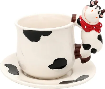 Produktbild von Tasse mit Unterteller Kuh neuetischkultur