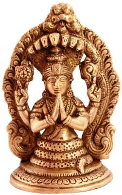 Patanjali Messing Statue – Yoga Gott, Home Deko, 3,5 x 2 x 5,25 Zoll