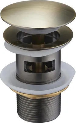 Immagine prodotto di Mexen tappo clic-clac rotondo con troppopieno, ottone antico - 79920-40
