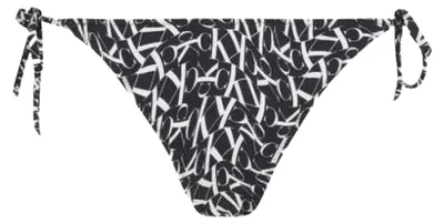 Image de Calvin Klein - Culotte de bikini pour femme, nouée sur les côtés NA472 (XL) (noir)