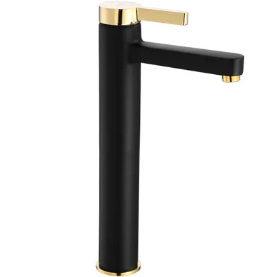 Immagine prodotto di Rubinetto da Lavabo Rea Polo Black Gold High