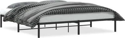 Productafbeelding van vidaXL Bedframe, metaal, zwart, 200x200 cm