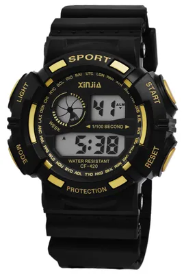 Produktbild von XINJIA Herren Digitaluhr mit Silikonarmband