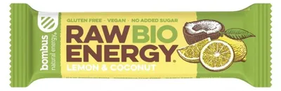 Baton RAW ENERGY BIO cytryna-kokos BEZGL. BIO 50 g