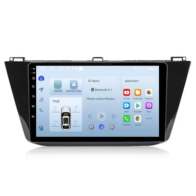 Obrázek produktu pro Autorádio 10'' 64GB pro VW Tiguan 2016–2020 s CarPlay Android Auto navigací Bluetooth SWC DBA+