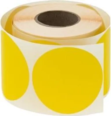 Produktbild von Runde Aufkleber Fi50mm 500 Stück Gelb