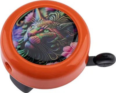 Produktbild von Reich Fahrradklingel Farbe Katze Reichhaltige Motivklingel Farbe Katze Racing Orange