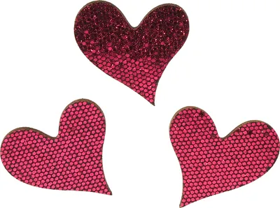 Produktbild von Streudeko Herz Lila Holz 3-5cm 48 Stk für Hochzeit Tischdeko DIY Basteln, 48 Stück